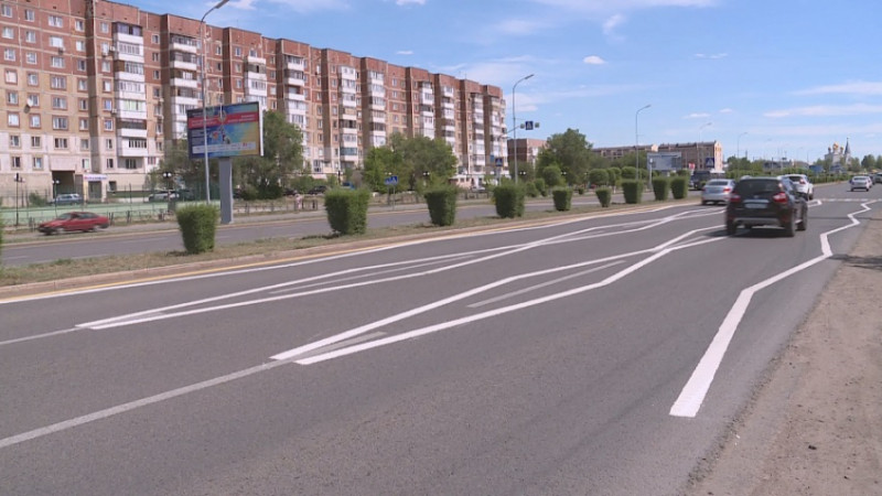 Қарағанды көшелерінде иректелген ерекше жол белгісі пайда болды