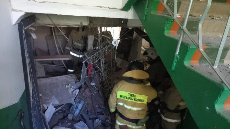 Теміртауда көпқабатты үйде жарылыс болды