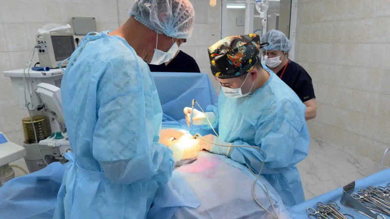 Жамбылдық дәрігерлер күрделі ота жасады