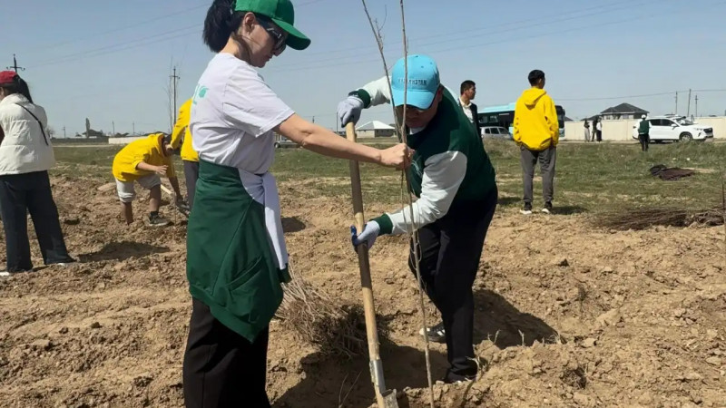 «Таза Қазақстан» акциясына Жамбыл жастары белсене қатысуда
