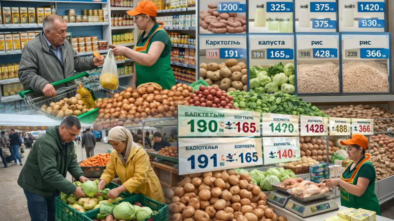 Таразда азық-түлік қолжетімді бола түсті: әлеуметтік дүкендер бағаны тұрақтандыруға үлес қосты