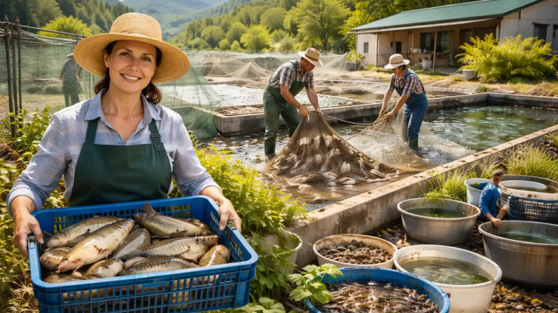 Байзақтық кәсіпкер балық шаруашылығын дамытып, ауыл тұрғындарын экологиялық таза өніммен қамтамасыз етуде