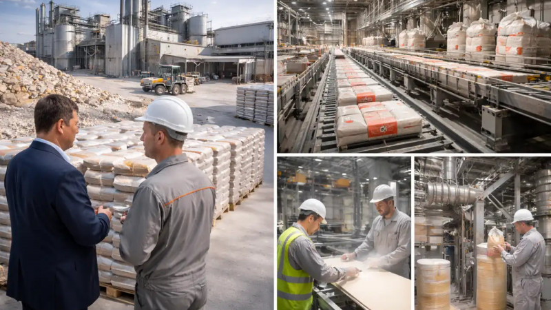 «Жамбылгипс» кәсіпорны: өңірдегі құрылыс материалдары өндірісінің ірі орталығы