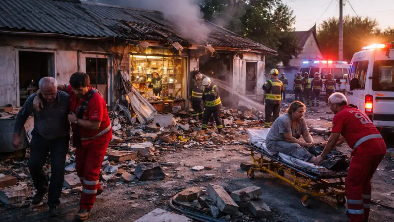 Жетісу облысында дүкендегі жарылыстан үш адам жарақат алды