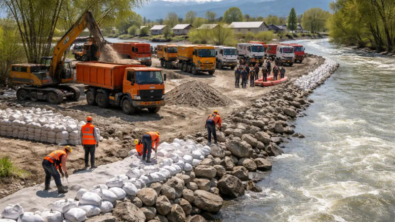Жамбыл облысында 2026 жылғы көктемгі су тасқынына дайындық күшейтілді