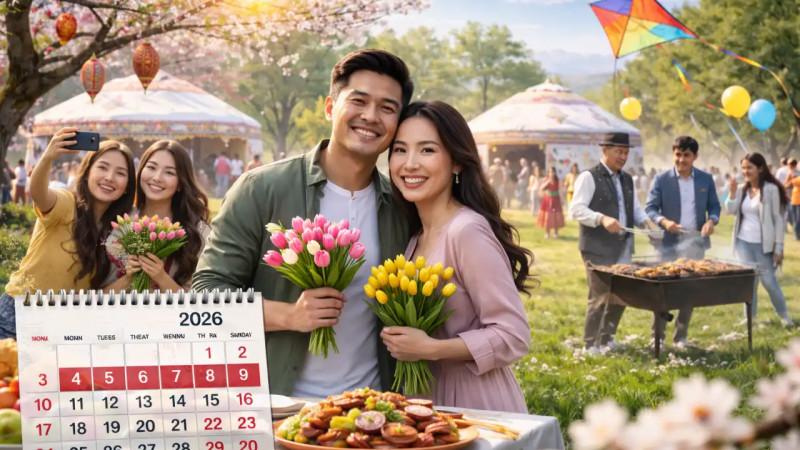 2026 жылғы наурыздағы демалыс күндері: қазақстандықтарды қанша күн демалыс күтіп тұр?