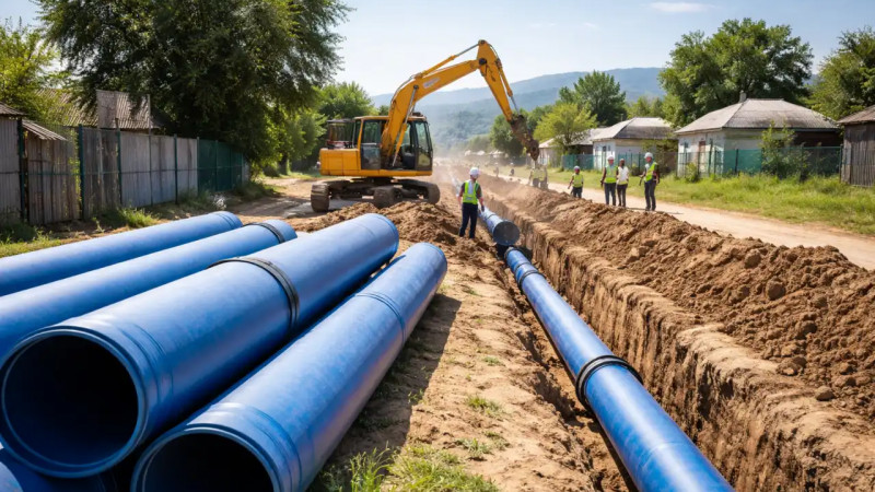 Жамбыл облысында ауызсу сапасын арттыру: Қордай ауданындағы Күнбатыс-2 ауылында су құбыры құрылысы басталды