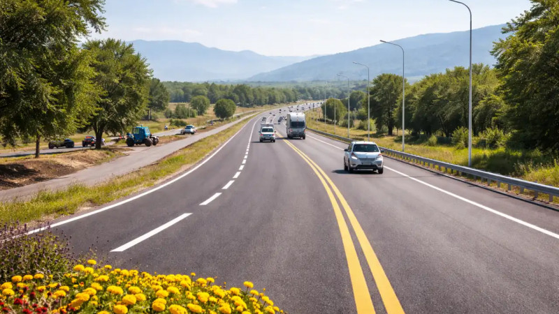Жамбыл облысында жол сапасы жаңа деңгейге көтерілді: жақсы және қанағаттанарлық жағдайдағы жолдар үлесі 99,5 пайызға жетті