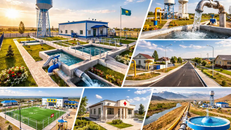 Т.Рысқұлов ауданында инфрақұрылым қарқынды дамып келеді: ауыз су мәселесі толық шешілді
