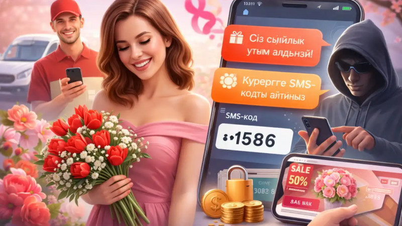 8 наурыз қарсаңында интернет-алаяқтардан сақ болыңыз