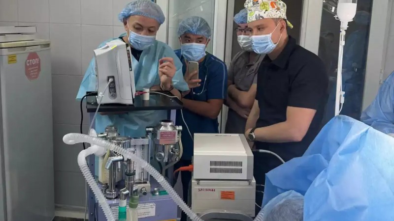 Жамбыл облыстық көпбейінді ауруханасы базасында анестезиологиядағы заманауи мониторинг жүйесі таныстырылды