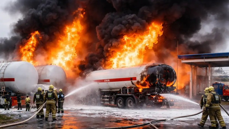 Ақтөбеде автогаз құю станциясында жарылыс болды