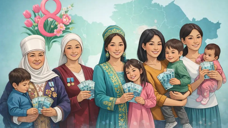 8 наурыз қарсаңында бірқатар өңірде аналарға біржолғы әлеуметтік көмек беріледі