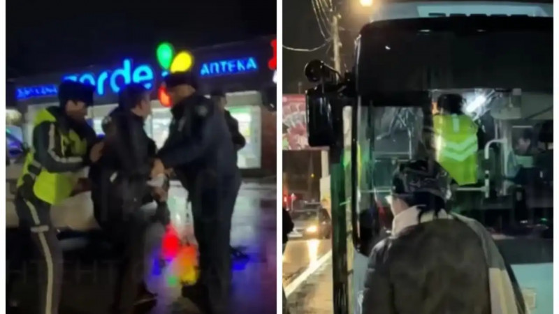 Таразда мас жолаушы автобус жүргізушісіне пышақпен шабуыл жасады