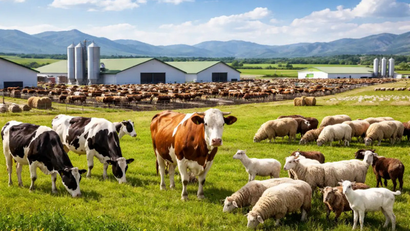 Жамбыл облысында мал шаруашылығы қарқынды дамып келеді: өндіріс көлемі артып, инвестициялар өсуде