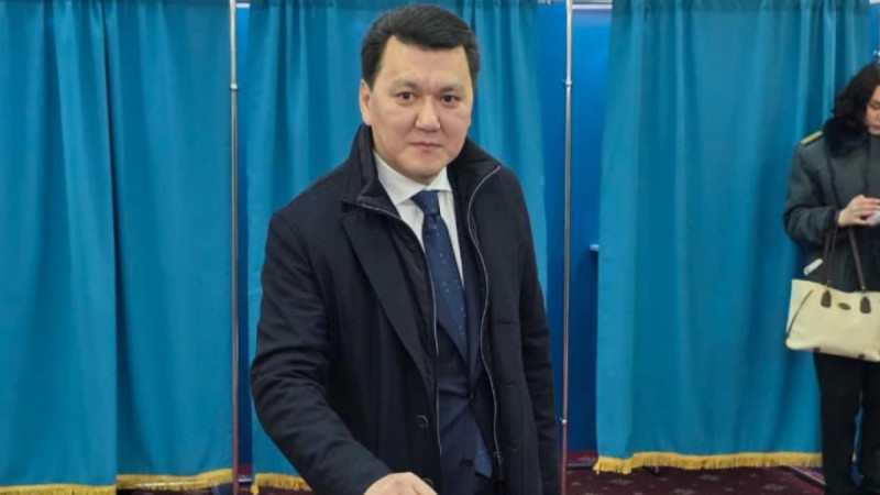 Мемлекеттік кеңесші Ерлан Қарин референдумда дауыс берді