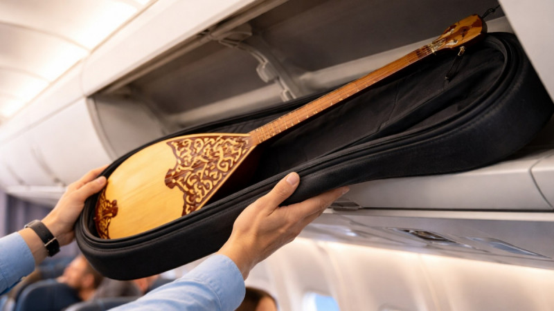 Ұшақ бортына домбыра алып кіруге рұқсат берілуі мүмкін