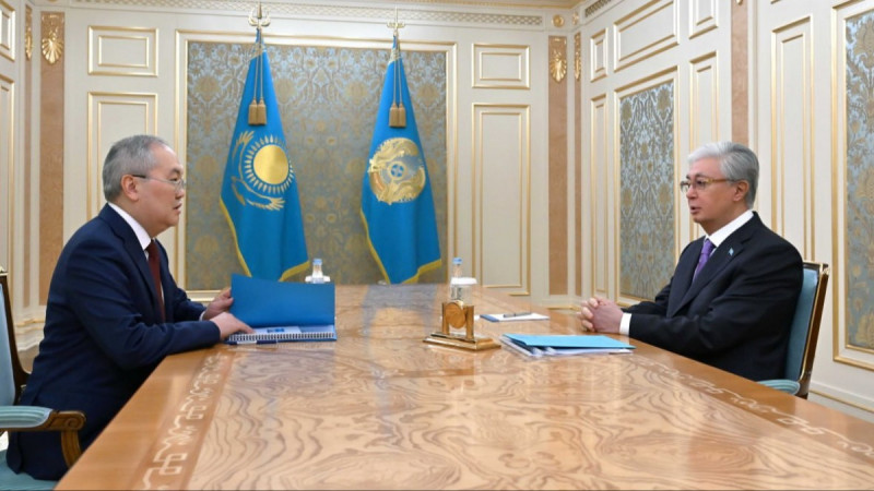 Қасым-Жомарт Тоқаев Қаржылық мониторинг агенттігінің төрағасы Жанат Элимановты қабылдады