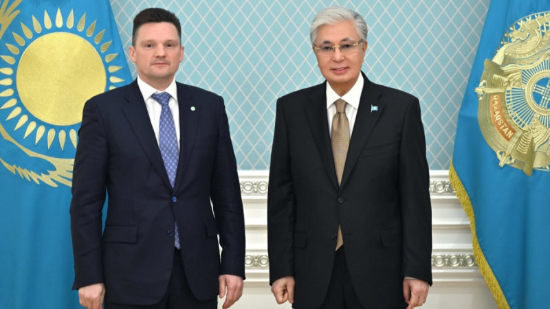 Президент Қасым-Жомарт Тоқаев Еуразиялық даму банкінің басқарма төрағасы Николай Подгузовты қабылдады