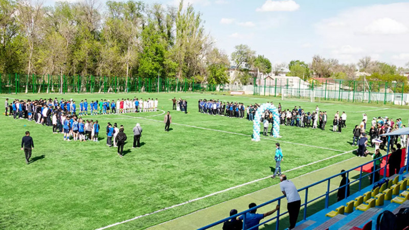 Жамбыл облысында жаңа спорт алаңы пайдалануға берілді