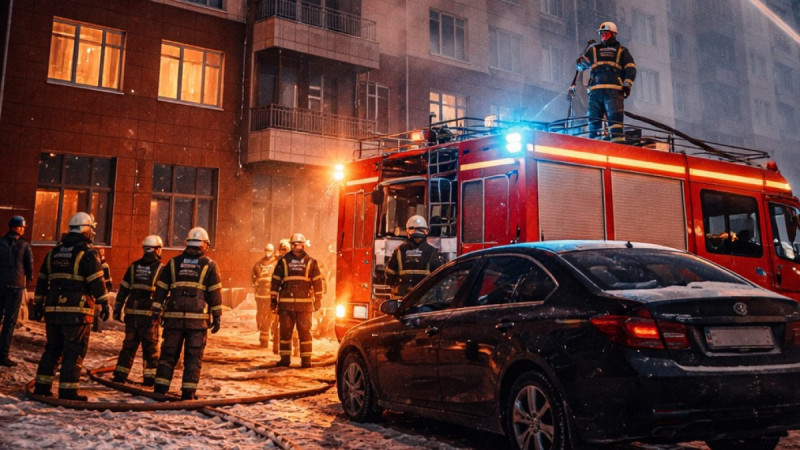 Астанадағы қайғылы өрт: үш бала қаза тапты, құтқарушылар көлік кесірінен кешіккен