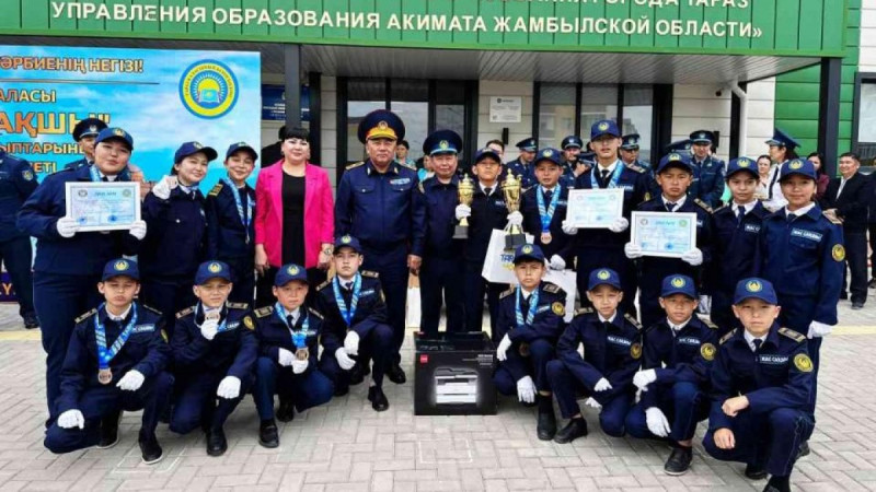 Тараз қаласында «Жас сақшы» полиция сыныптарының алғашқы қалалық слеті өтті