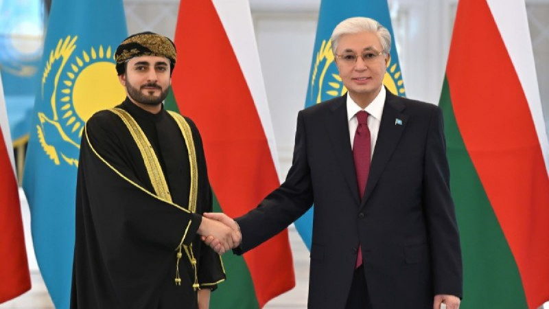 Мемлекет басшысы Оман Сұлтандығы Премьер-министрінің экономикалық мәселелер жөніндегі орынбасары Зиязин бен Хайсам Әл Саидты қабылдады