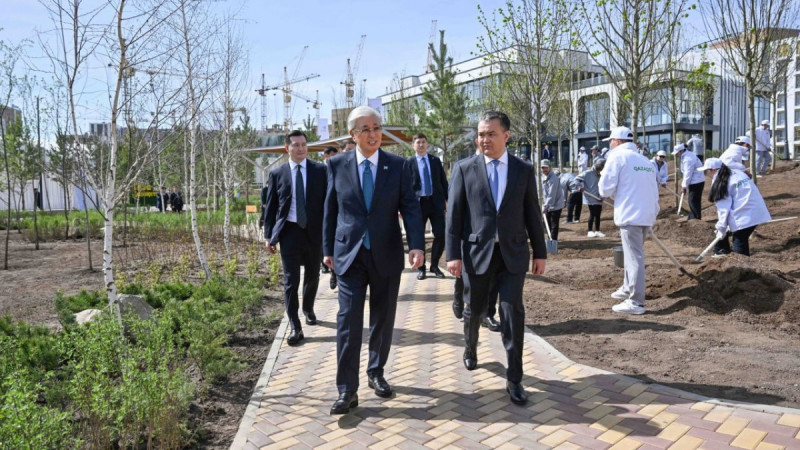 Мемлекет басшысы «Таза Қазақстан» республикалық экологиялық акциясына қатысты