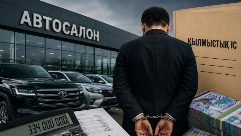 Таразда автосалон менеджері 334 млн теңге жымқырған