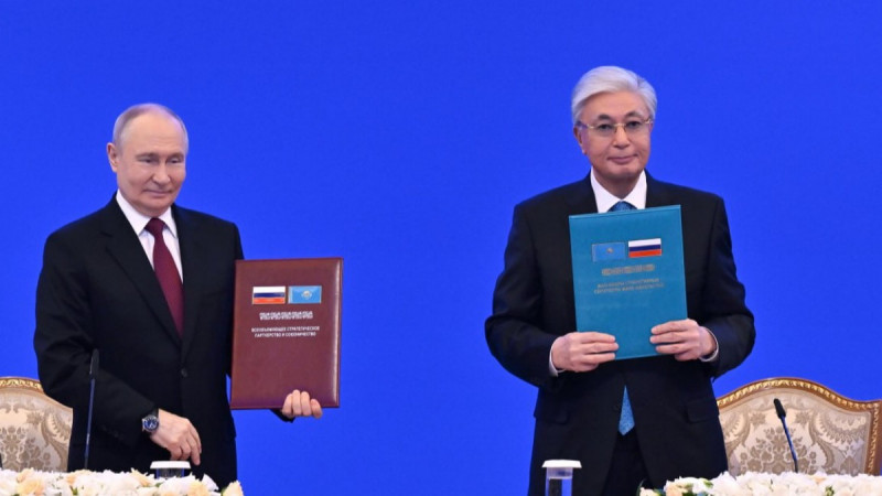 Қазақстан мен Ресей достық пен тату көршіліктің жеті негізі туралы бірлескен мәлімдеме қабылдады