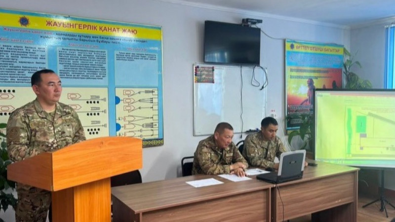 Меркі ауданында ірі өрт оқиғасы сараланып, қосымша оқу-жаттығу сабағы өткізілді