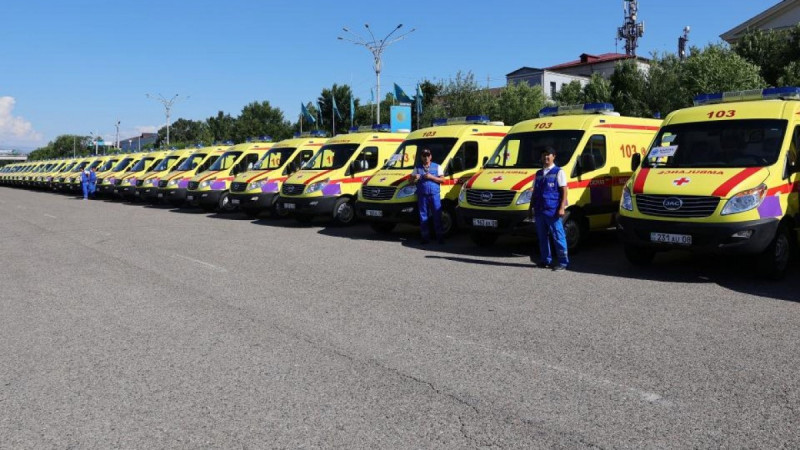 Жамбыл облысының жедел жәрдем автопаркі 60 жаңа көлікпен толықты
