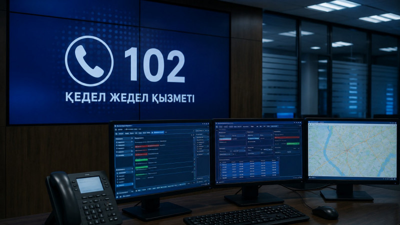 Жамбылда 102-ге жарты жылда 50 мыңнан астам хабарлама түскен