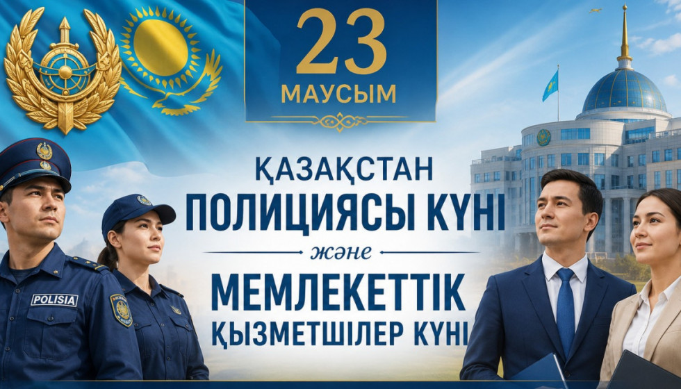 23 маусым – Қазақстан полициясы күні және Мемлекеттік қызметшілер күні